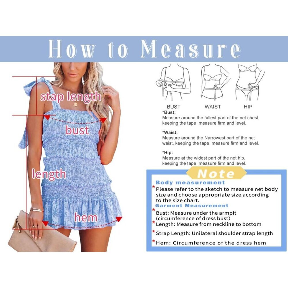 Women's Summer Floral Mini Dress Polyester Ruffle Tie Neck Casual - Picture 7 of 7